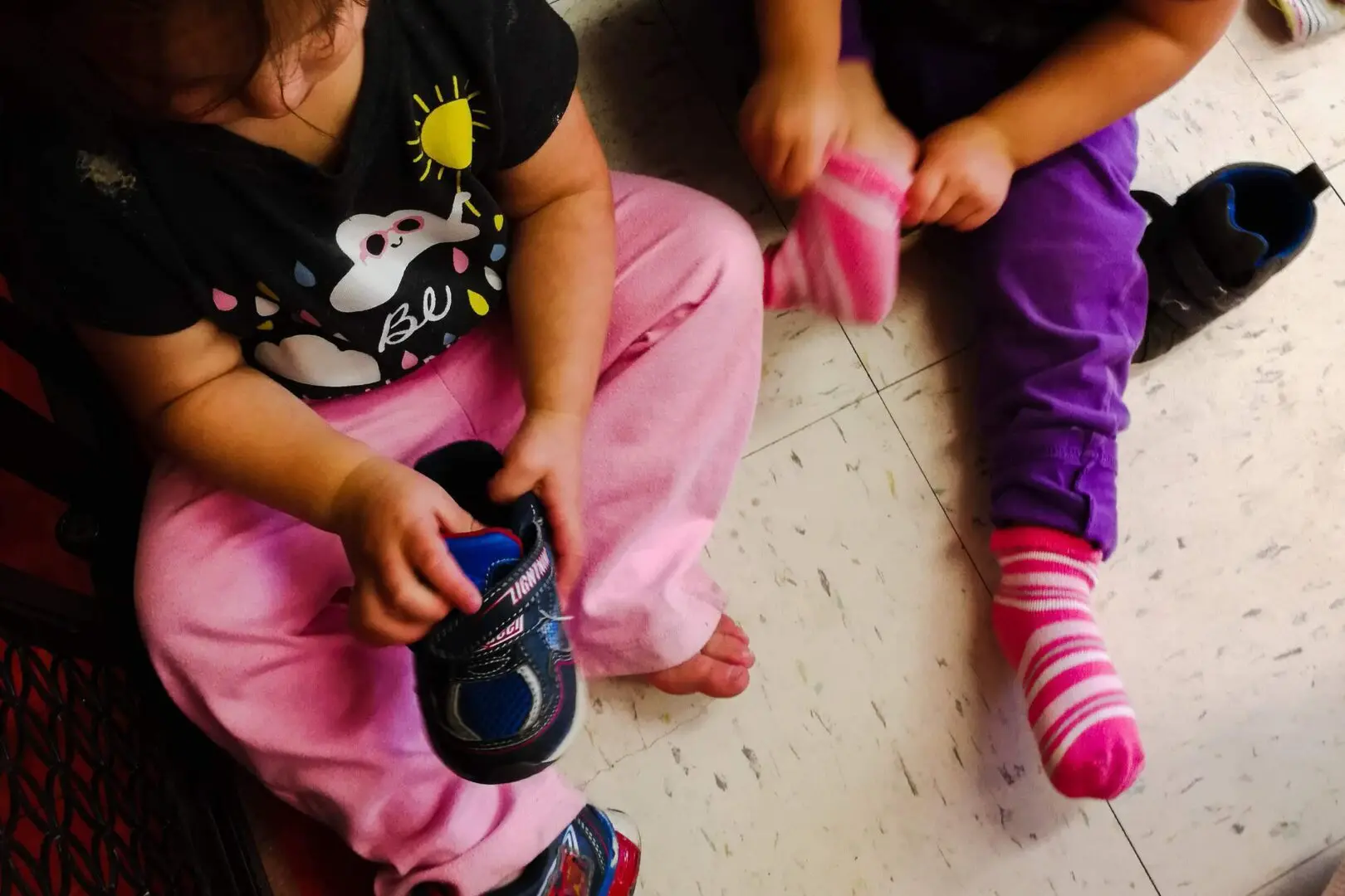 Shoes and socks
