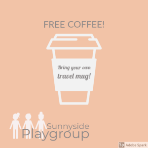 Free coffee at Sunnyside Playgroup