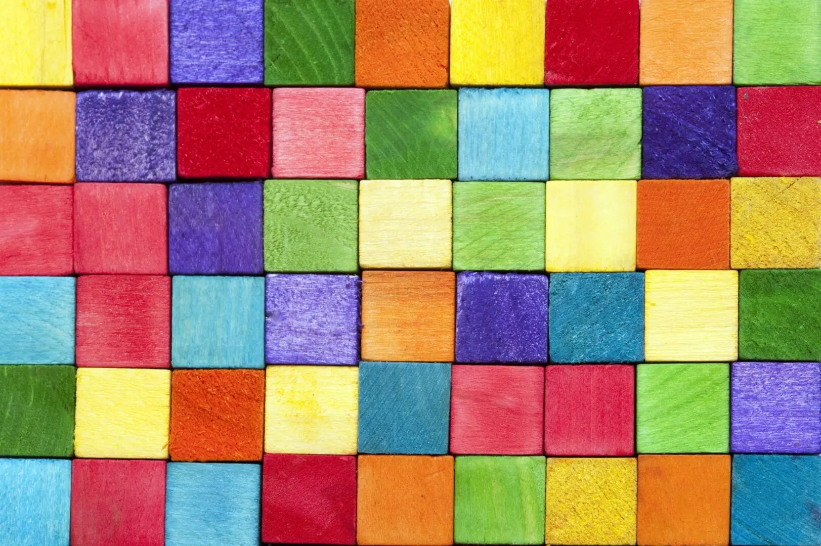 Colorful background texture of wooden blocks